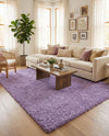Plush Oasis Collection Area Rug - Serenity (Lilac) Rectangle Lilac  lifestyle 8