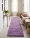 Plush Oasis Collection Area Rug - Serenity (Lilac) Runner Lilac  lifestyle 41
