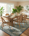 Coastal Terrace Collection Area Rug -  Driftwood Rectangle Blue  lifestyle 42