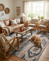 Cascade Range Collection Area Rug - Hood (Navy Blue) Rectangle Navy Blue  lifestyle 15