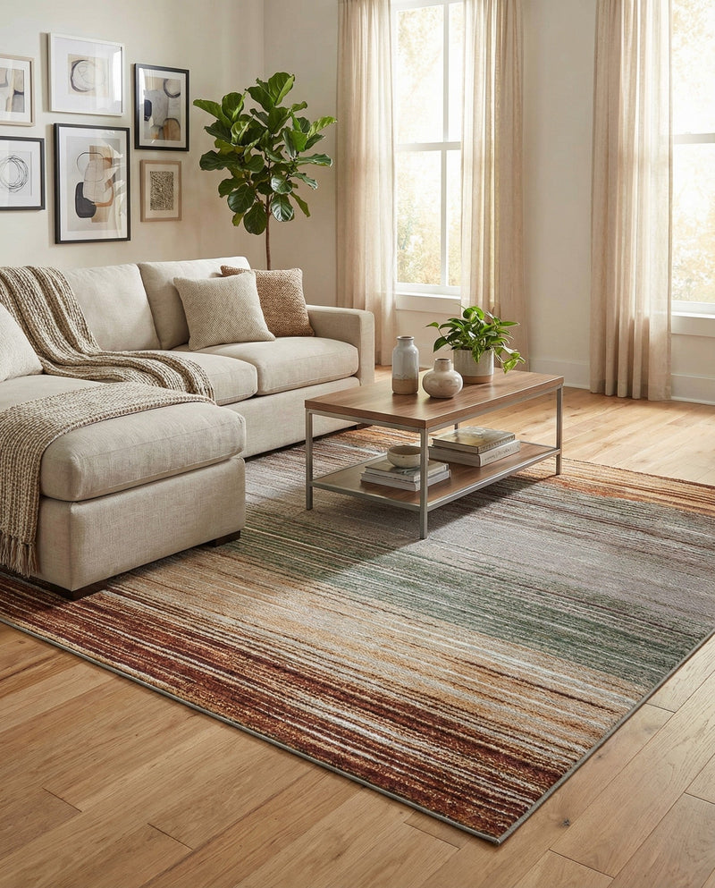 Urban Terrace Collection Area Rug -  Corsica Square Multi  lifestyle 48