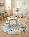 Wonder Tykes Collection Area Rug -  Splash Round Multi  lifestyle 45