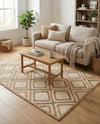 Woven Seaside Jute Collection Area Rug - Marina Rectangle Natural  lifestyle 4