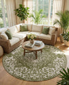 Urban Oasis Rugs Collection Area Rug -  Penthouse (Green) Round Green  lifestyle 32