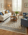 Persian Elegance Collection Area Rug -  Ardabil Rectangle Ivory  lifestyle 18