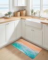 Cozy Mat Collection Area Rug -  Hermitage Rectangle Blue and Khaki  lifestyle 6