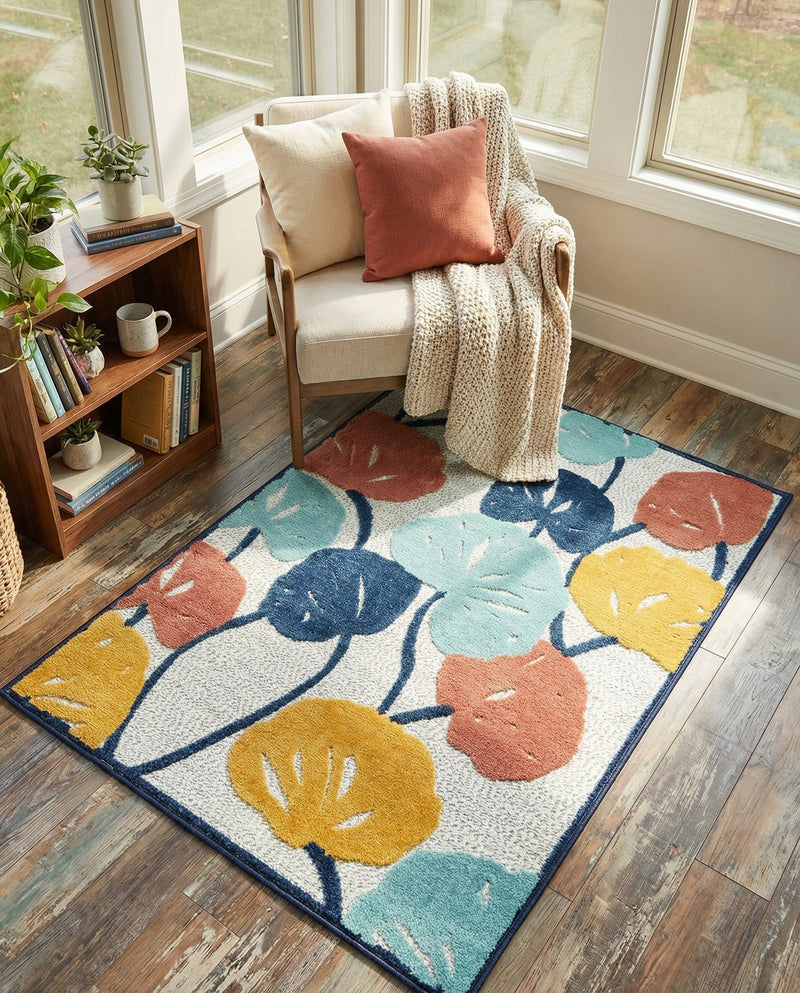 Caribbean Terrace Collection Area Rug -  Grenada Rectangle Ivory  lifestyle 29