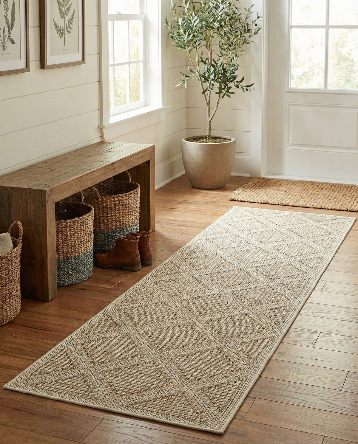 Savannah Pergola Collection Area Rug -  Eden Runner Khaki  lifestyle 69