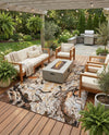 Urban Terrace Collection Area Rug -  Horizon Rectangle Multi  lifestyle 21