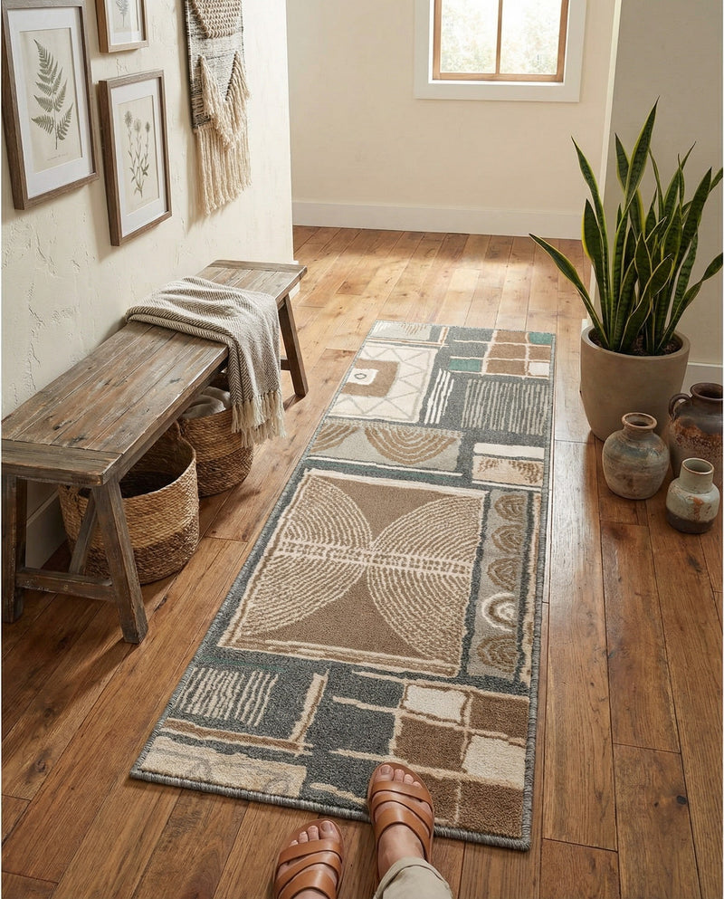 Savannah Sojourn Collection Area Rug -  Tsavo Runner Multi  lifestyle 55
