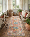 Heritage Elegance Collection Area Rug -  Windsor (Rust Red) Runner Rust Red  lifestyle 47