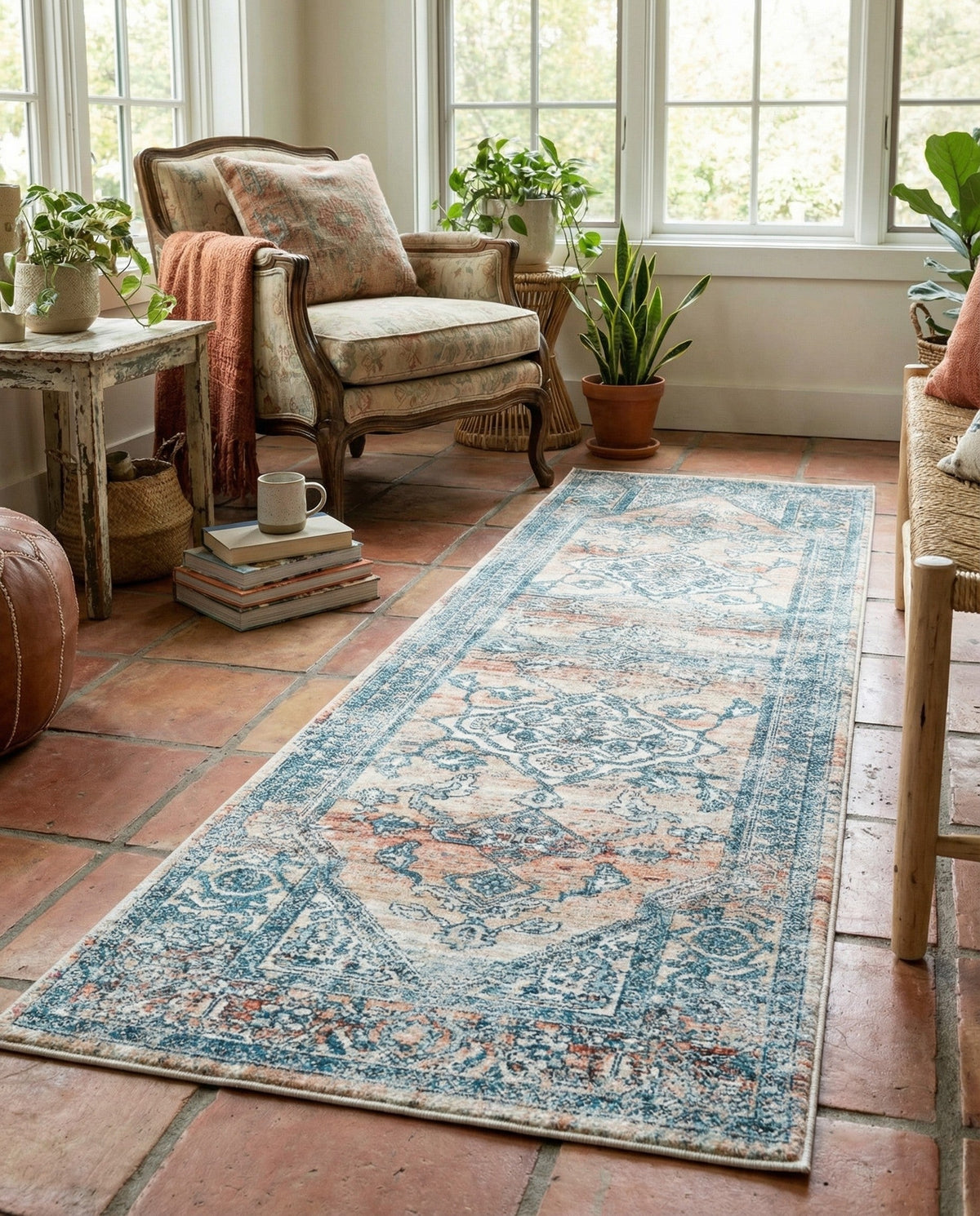 Coastal Haven Collection Area Rug -  Marina Runner Multi  lifestyle 171
