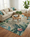 Seaside Blooms Collection Area Rug -  Paradise Rectangle Multi  lifestyle 53