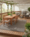 Savannah Pergola Collection Area Rug - Savannah Rectangle Chocolate Brown  lifestyle 14