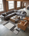 Autumn Meadow Collection Area Rug -  Sycamoreside (Gray) Rectangle Gray  lifestyle 22