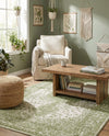 Dover Terrace Collection Area Rug - Marina (Green) Rectangle Green  lifestyle 11