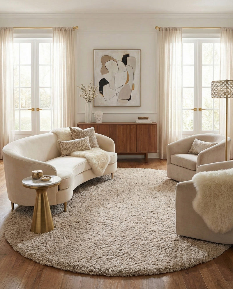 Majestic Manor Collection Area Rug - Versailles (Blonde) Oval Blonde  lifestyle 43