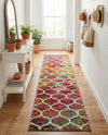 Trellis Mosaic Collection Area Rug -  Pergolatown (Multi) Runner Multi  lifestyle 40