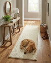Plush Oasis Collection Area Rug - Serenity (Pure Ivory) Runner Pure Ivory  lifestyle 49