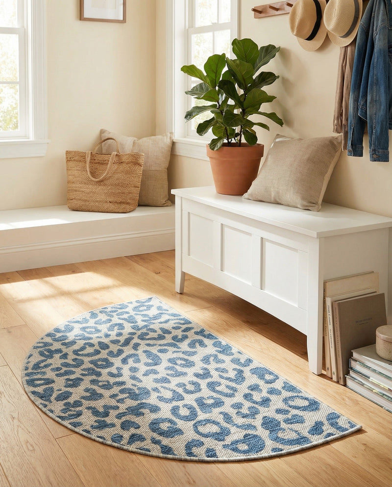 Savannah Escape Collection Area Rug -  Amazon (Blue) Hearth Blue  lifestyle 33