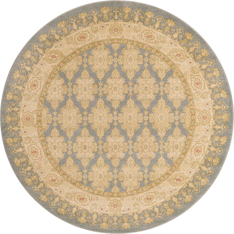 Chelsea Elegance Collection Area Rug -  Hyde Round Blue  lifestyle 48