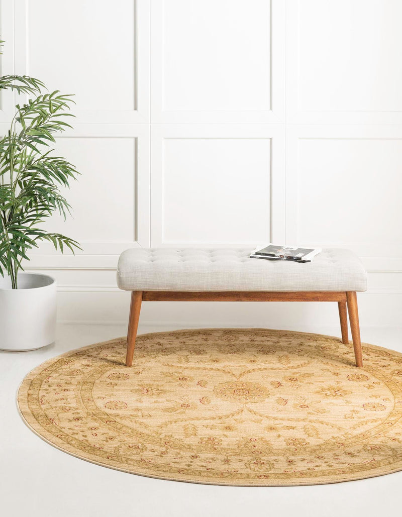 Chelsea Elegance Collection Area Rug -  Stockwell Round Cream  lifestyle 102