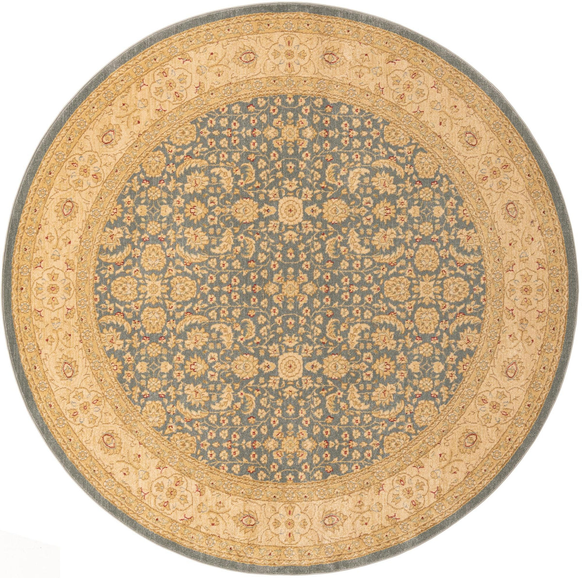Chelsea Elegance Collection Area Rug -  Hampton Round Blue  lifestyle 17