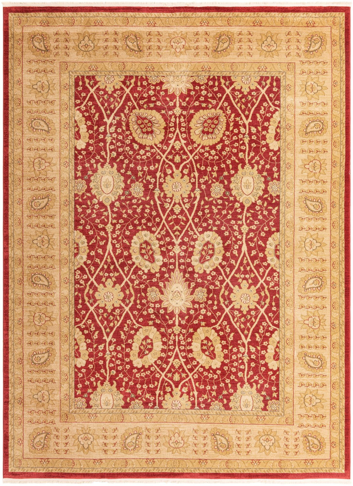 Chelsea Elegance Collection Area Rug -  Balham Rectangle Red Main