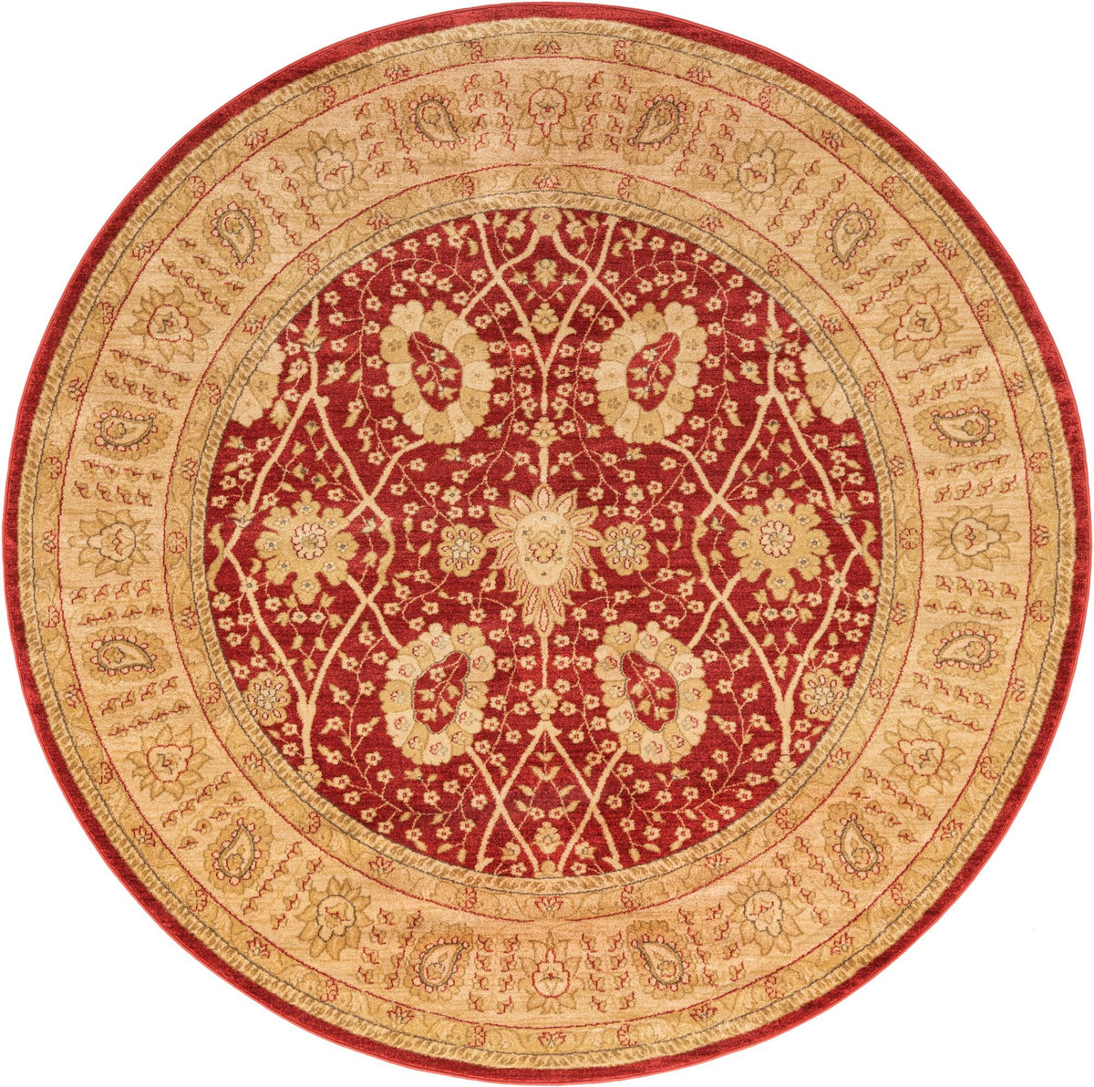 Chelsea Elegance Collection Area Rug -  Balham Round Red  lifestyle 10
