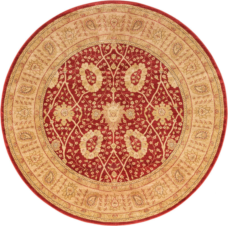 Chelsea Elegance Collection Area Rug -  Balham Round Red  lifestyle 10