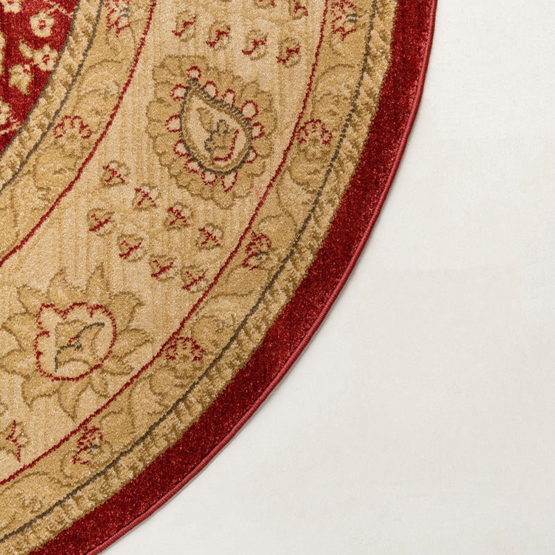 Chelsea Elegance Collection Area Rug -  Balham Round Red  lifestyle 30