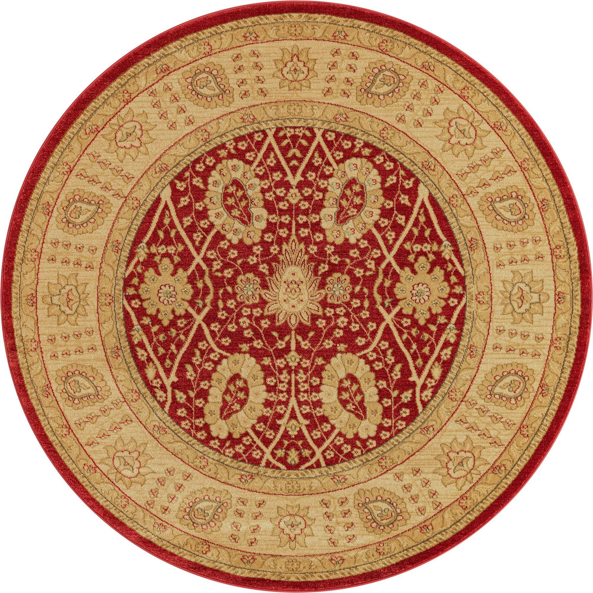 Chelsea Elegance Collection Area Rug -  Balham Round Red  lifestyle 12