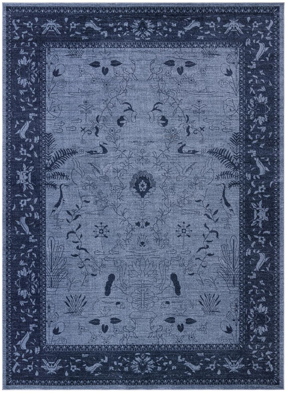 Horizon Collection Area Rug -  Apex (Blue) Rectangle Blue Main
