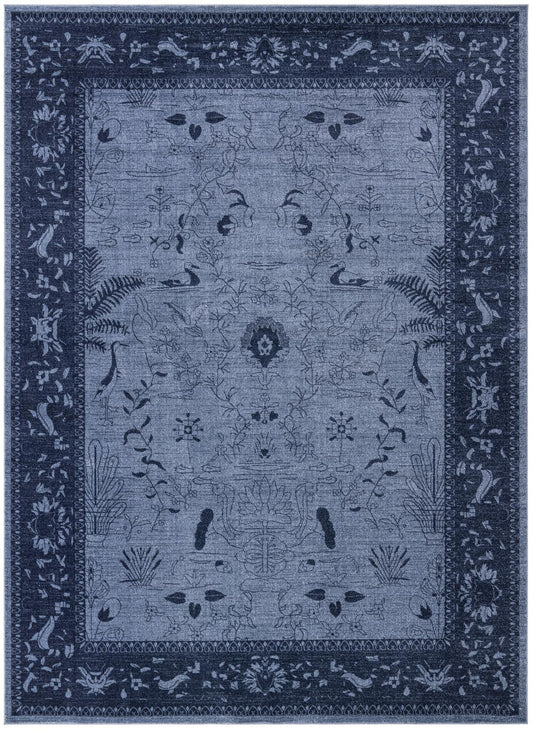 Horizon Collection Area Rug -  Apex (Blue) Rectangle Blue Main