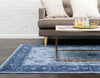 Horizon Collection Area Rug -  Apex (Blue) Rectangular Blue  lifestyle 27