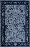 Horizon Collection Area Rug -  Apex (Blue) Rectangle Blue  lifestyle 2