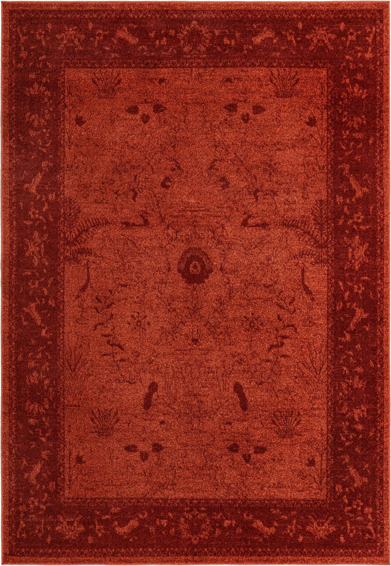 Horizon Collection Area Rug -  Apex (Rust Red) Rectangle Rust Red  lifestyle 4