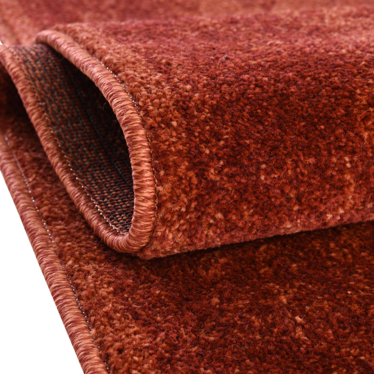 Horizon Collection Area Rug -  Apex (Rust Red) Round Rust Red  lifestyle 19