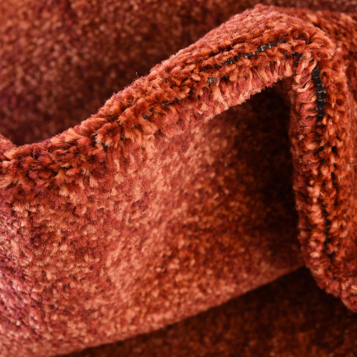 Horizon Collection Area Rug -  Apex (Rust Red) Round Rust Red  lifestyle 25