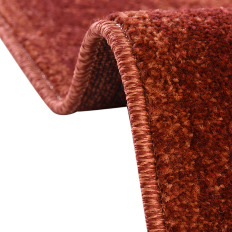 Horizon Collection Area Rug -  Apex (Rust Red) Round Rust Red  lifestyle 31