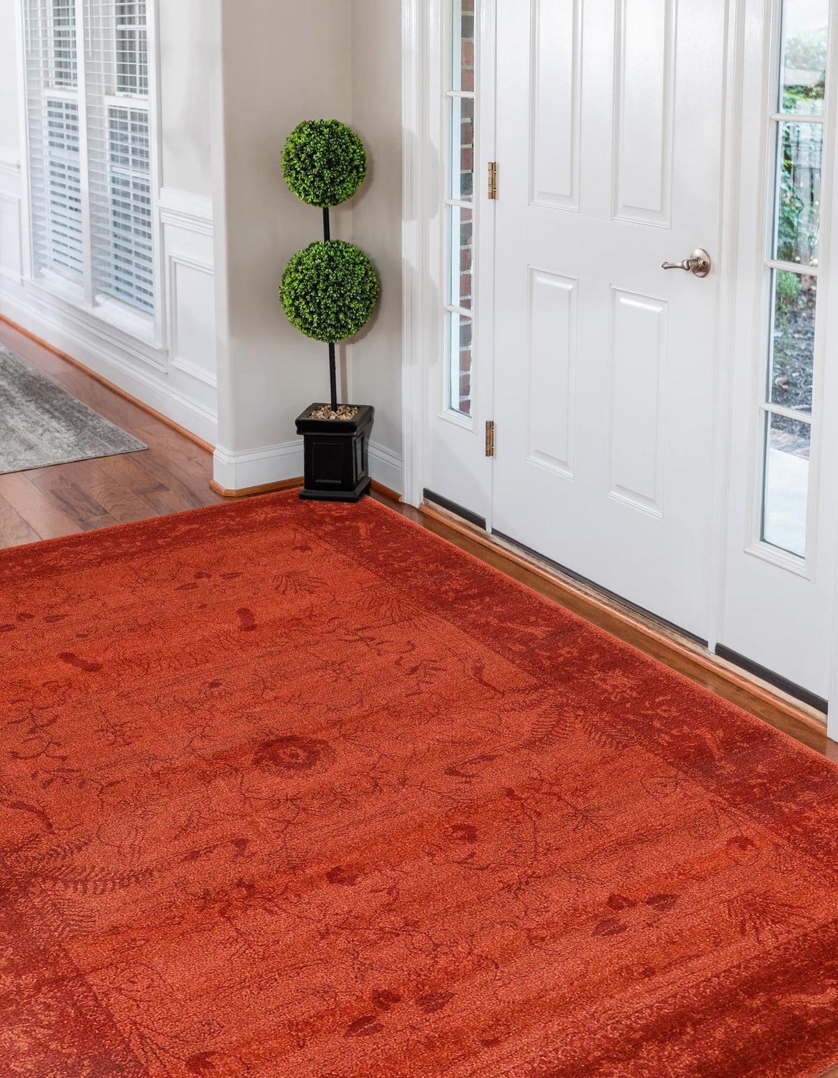 Horizon Collection Area Rug -  Apex (Rust Red) Rectangular Rust Red  lifestyle 18