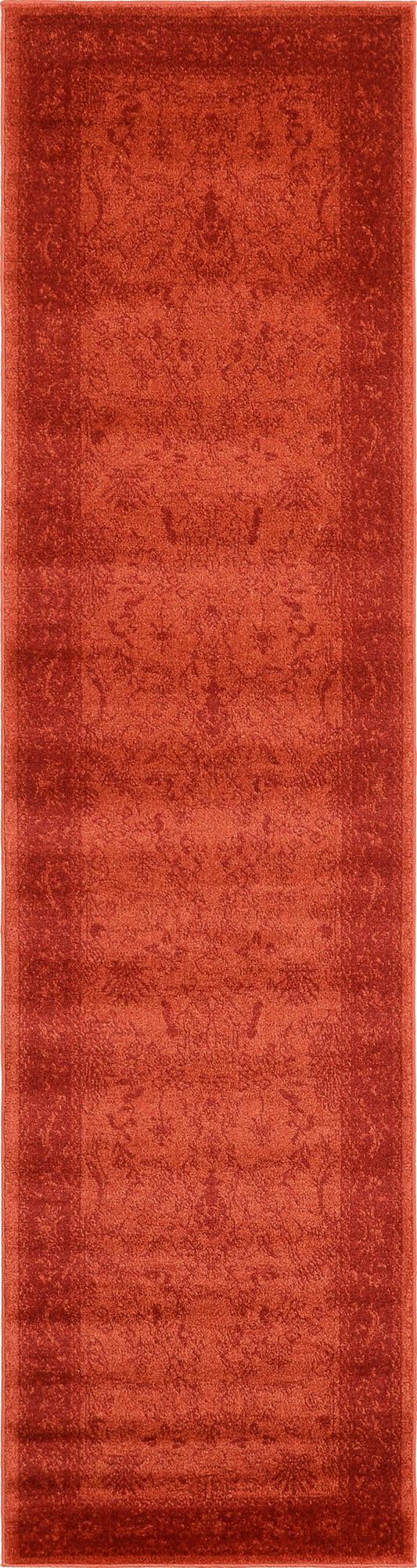Horizon Collection Area Rug -  Apex (Rust Red) Runner Rust Red  lifestyle 3