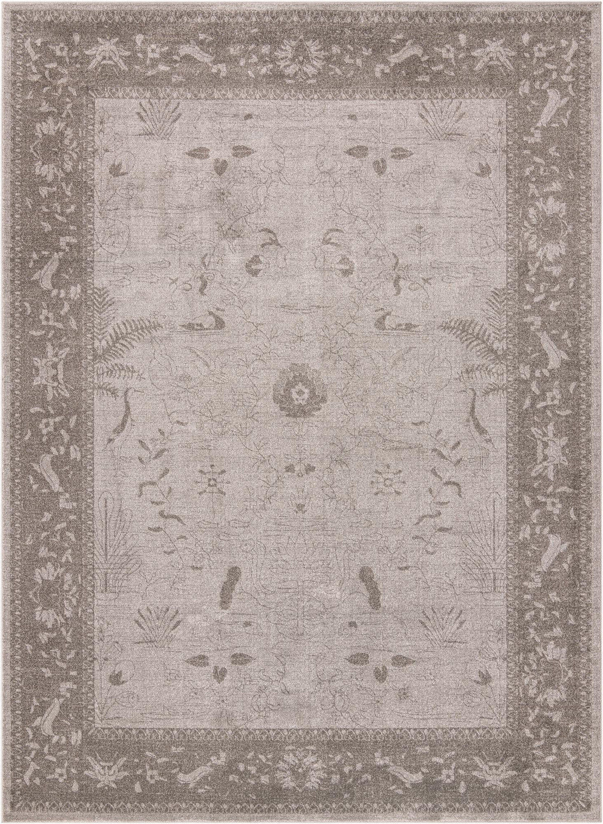 Horizon Collection Area Rug -  Apex (Light Gray) Rectangle Light Gray Main