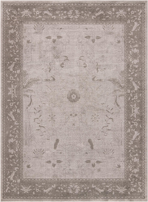 Horizon Collection Area Rug -  Apex (Light Gray) Rectangle Light Gray Main