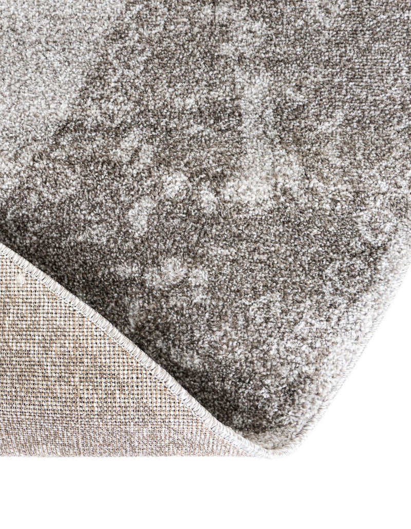 Horizon Collection Area Rug -  Apex (Light Gray) Round Light Gray  lifestyle 69