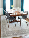 Horizon Collection Area Rug -  Apex (Light Gray) Rectangular Light Gray  lifestyle 35