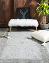 Horizon Collection Area Rug -  Apex (Light Gray) Rectangular Light Gray  lifestyle 39