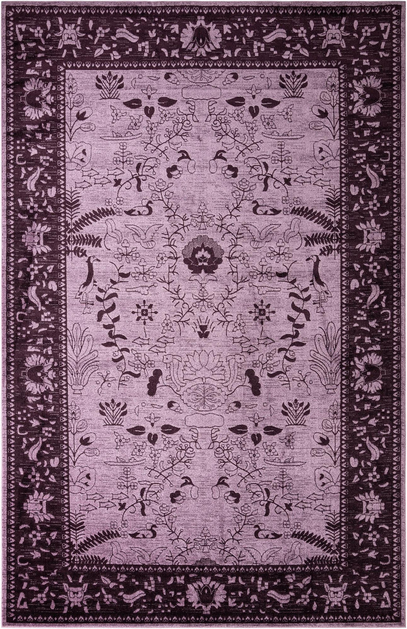 Horizon Collection Area Rug -  Apex (Purple) Rectangular Purple  lifestyle 8