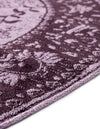 Horizon Collection Area Rug -  Apex (Purple) Round Purple  lifestyle 26