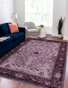 Horizon Collection Area Rug -  Apex (Purple) Rectangular Purple  lifestyle 27